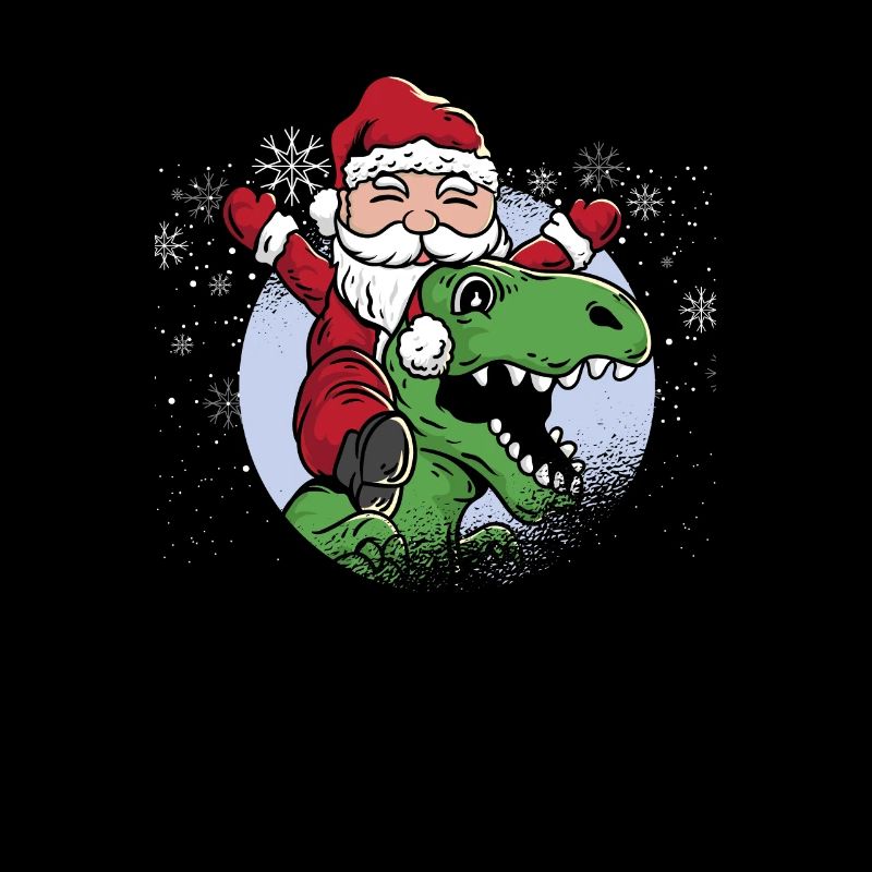 Dinosaurier T Rex Weihnachten Weihnachtsmann