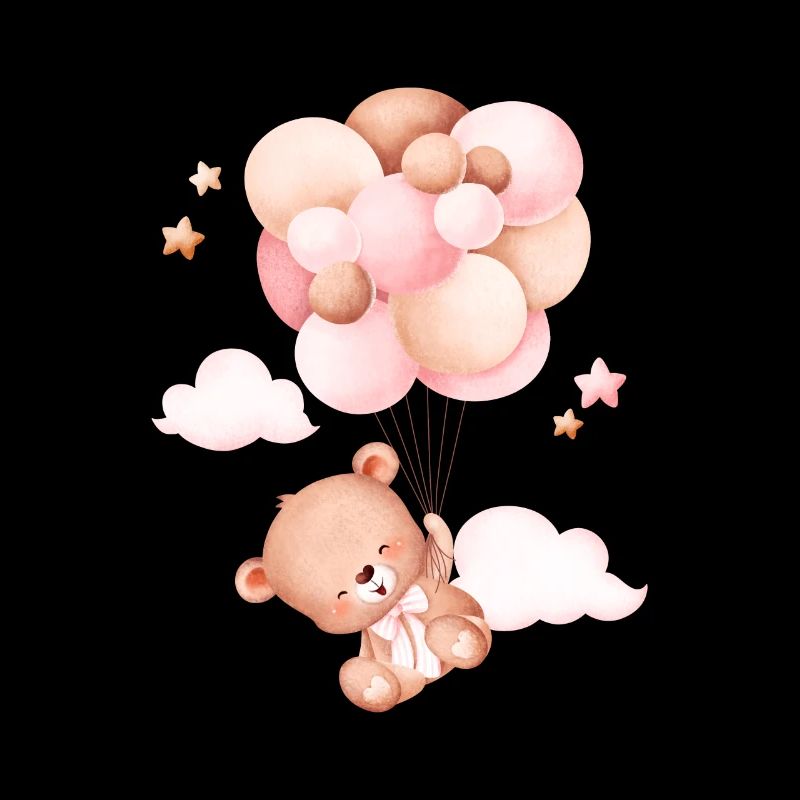 Mignon petit ours volant