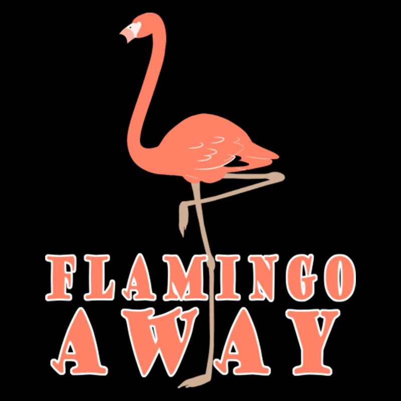 Flamant rose loin