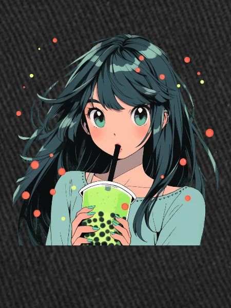 Anime et Boba Bubble Tea