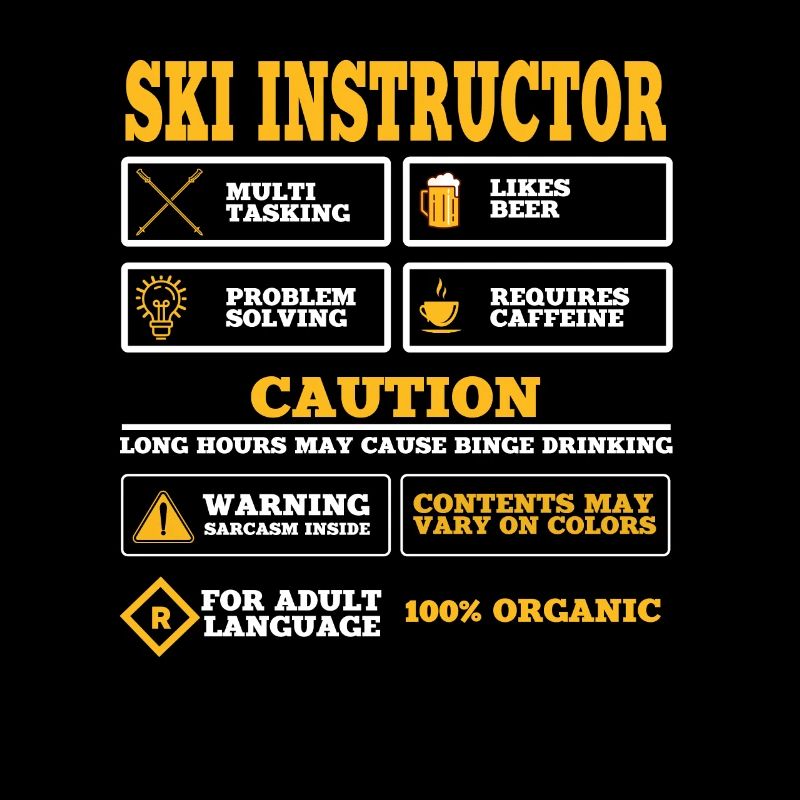 Ski Instructor Outfit Ski Course Skier