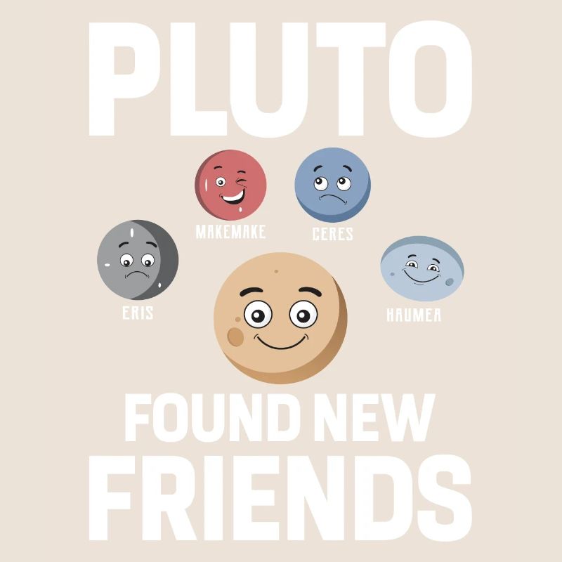 Funny Pluto Planet Solar System Science Space Nerd