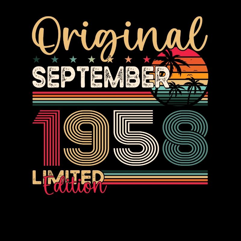 65e anniversaire Original Septembre Année 1958