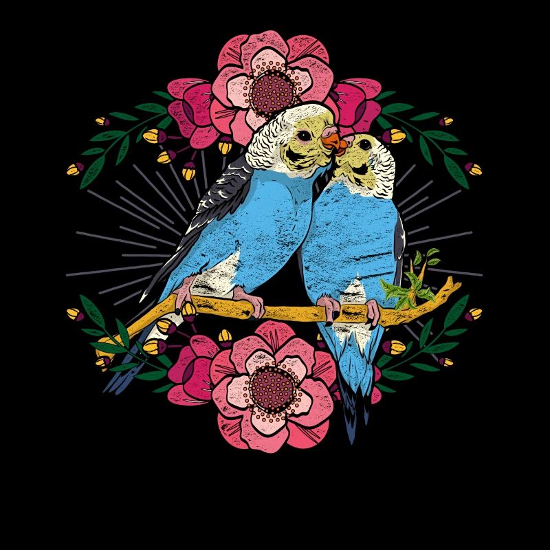 Blumen Vogel Tier Geschenk Süßes Wellensittich