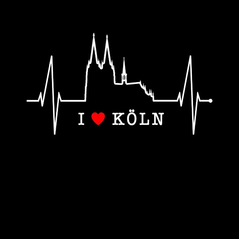 Köln Skyline Herzschlag Herz Kölsch Liebe Kölner