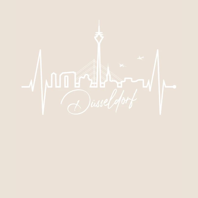 Düsseldorf Skyline Herzschlag Liebe Düsseldorfer