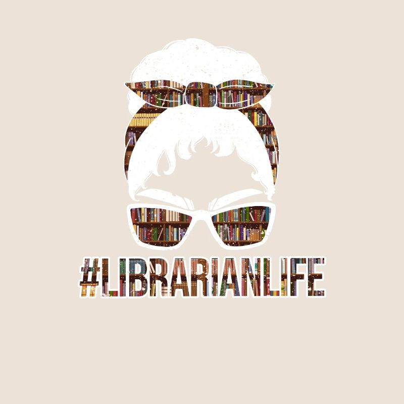 Bleached Librarian Life Funny Library