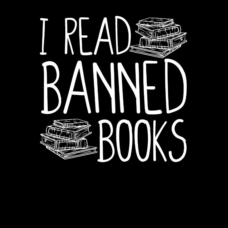 Ich lese verbotene Bücher Lustiges Buch Bücherwurm