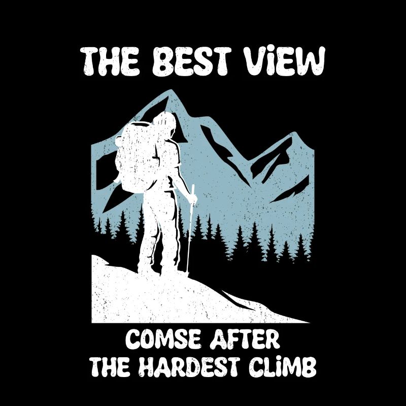 La meilleure vue vient après la montée la plus difficile