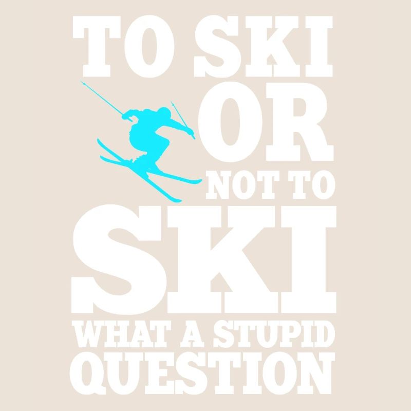 Lustiger Ski Spruch Geschenk