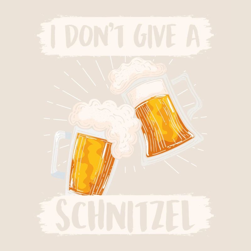 Schnitzel Shirt Bayerisch I don't Give a Schnitzel
