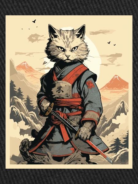 Guerrier chat japonais