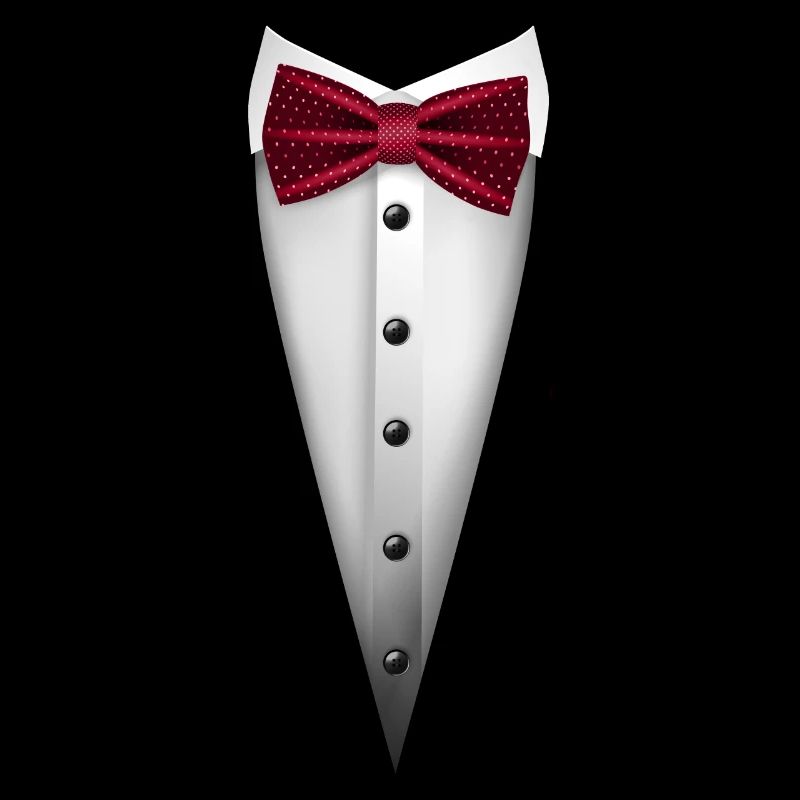 Conception de smoking avec nœud papillon pour les mariages et
