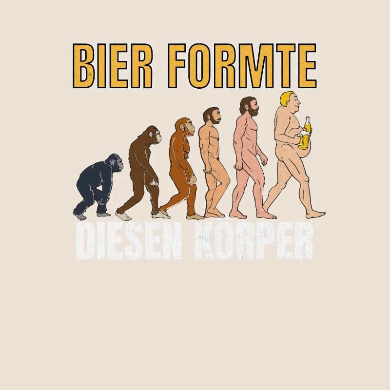 Bier formte diesen Körper Evolution Biertrinker
