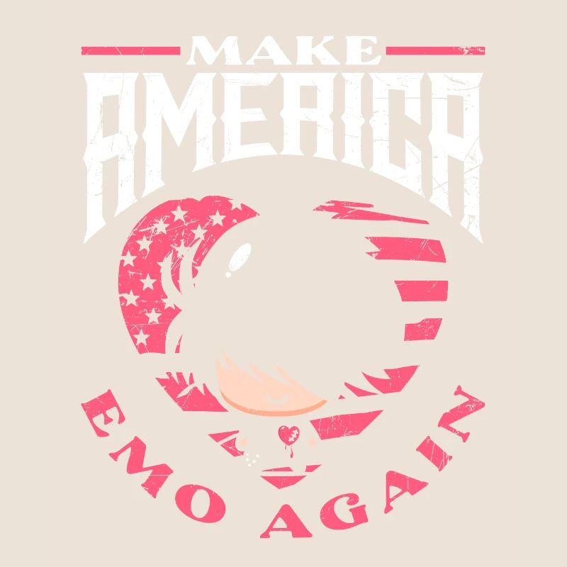 Emoticon Make America Emo Again Emocore Esthétique