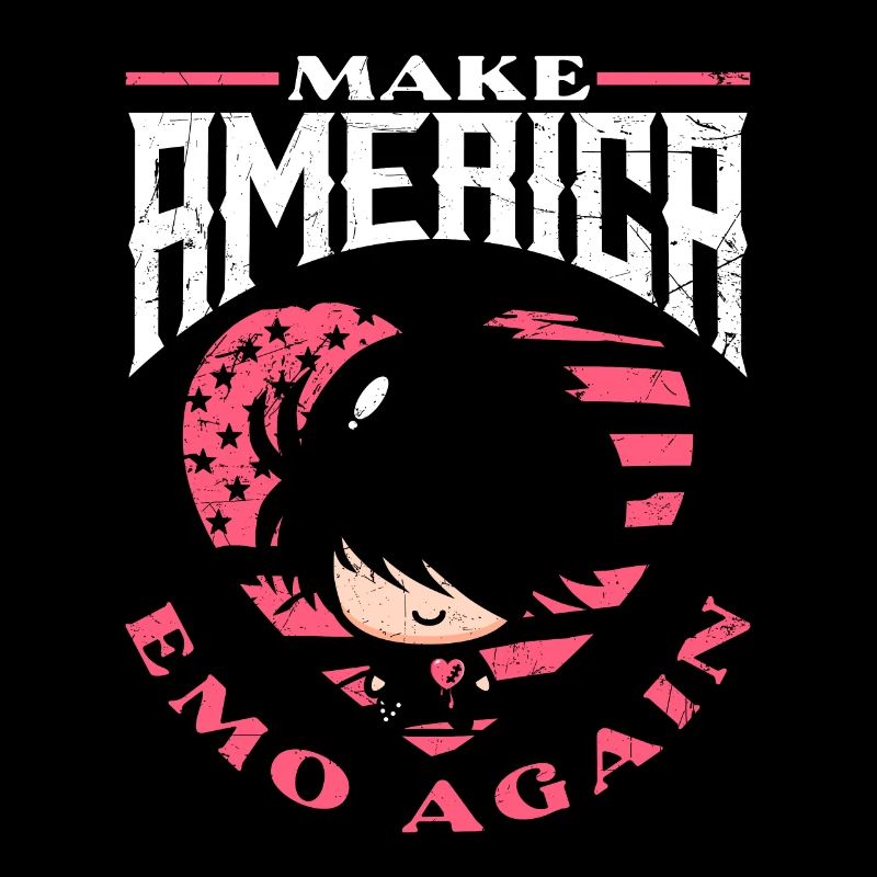 Emoticon Make America Emo Again Emocore Esthétique