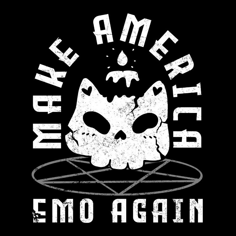 Emoticon Make America Emo Again Emocore Esthétique