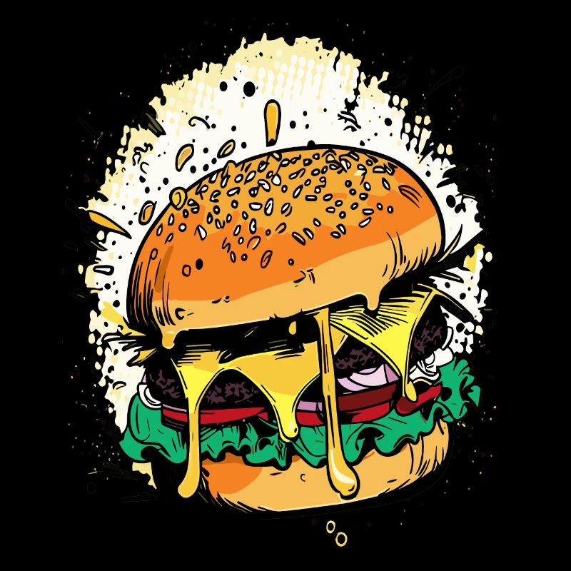 Cheeseburger Comic Burger