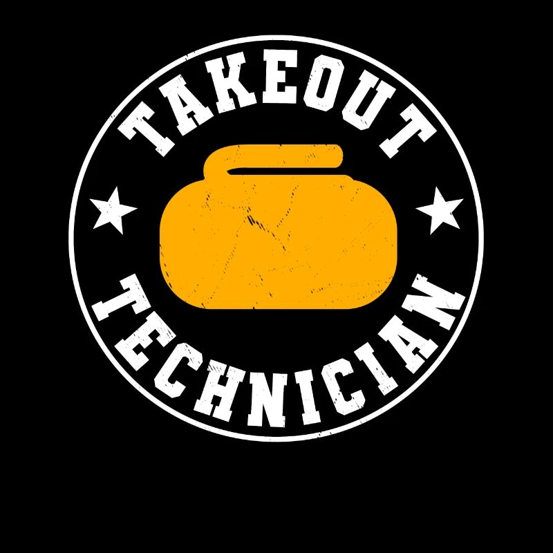 Lustiges Curling Techniker T-Shirt