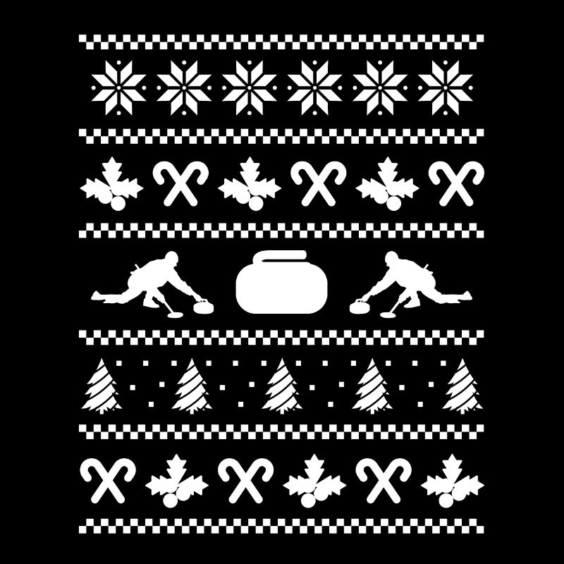 Costume de curling de Noël moche