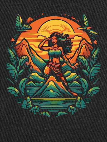 Tiki Insel Hula Mädchen