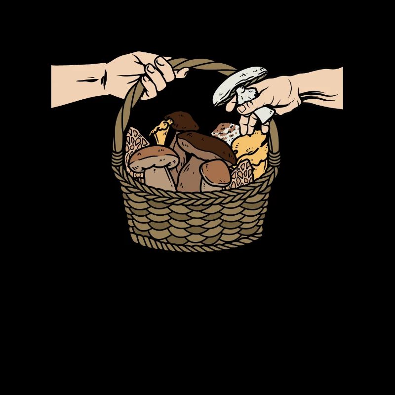 Champignons Drôle de récolte de champignons