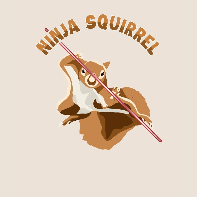 Ninja Écureuil Écureuil Fuchshörnchen Eichhörnchen
