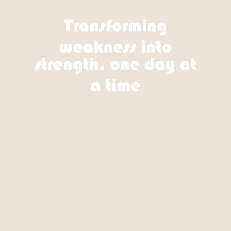 Fitness - Transforming weakness into strength,