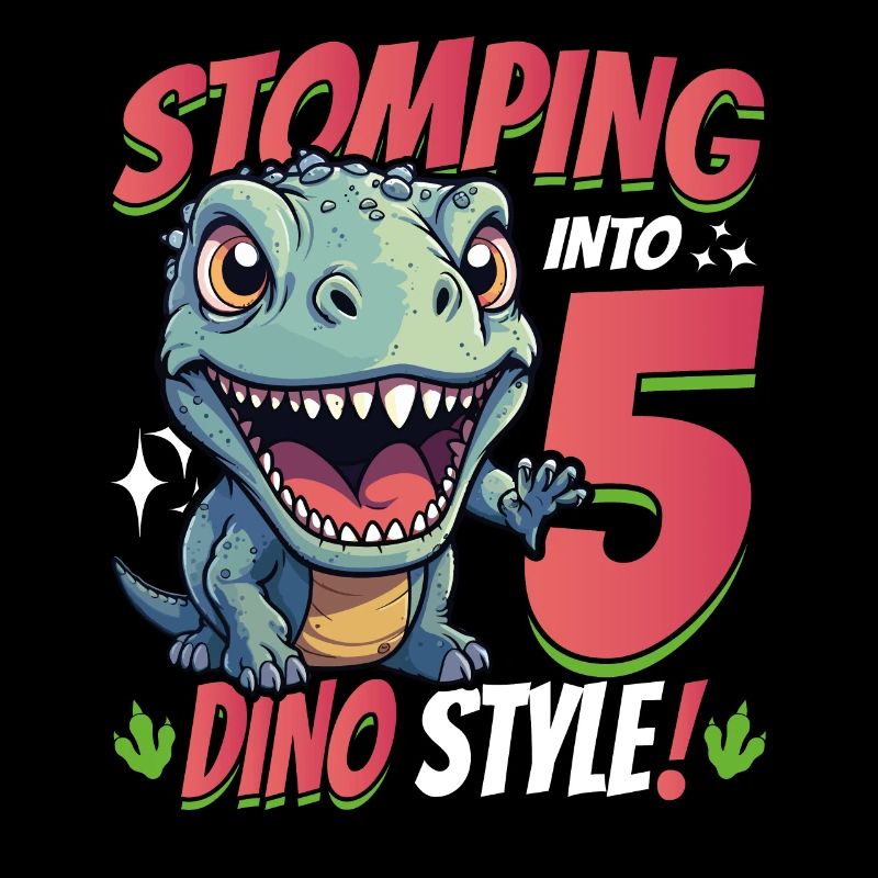 T-Rex Turning 5: Stomping into 5th Dino Style Bday