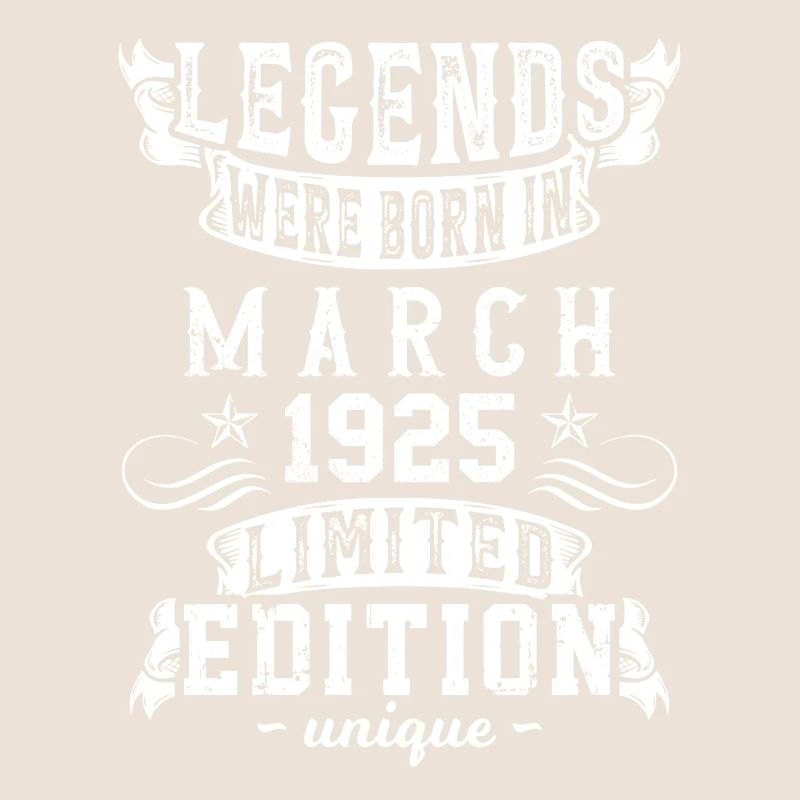 Anniversaire Mars 1925 année Edition Limitée