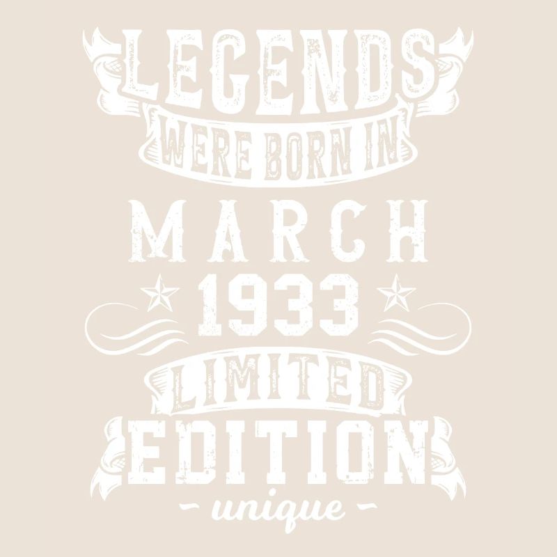 Anniversaire Mars 1933 année Edition Limitée