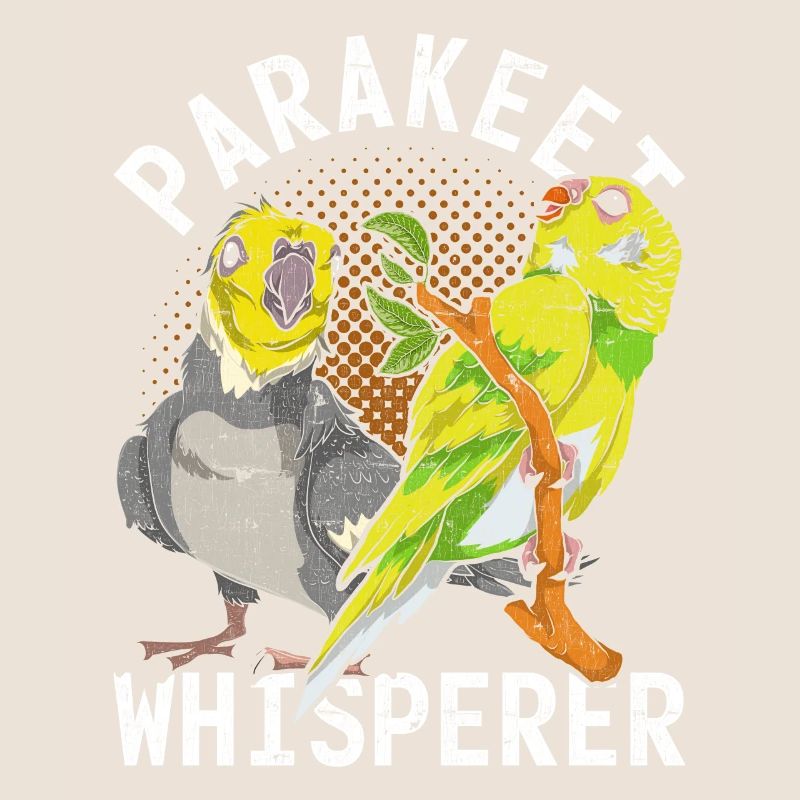 Parakeet Whispering Bird Gift Funny Parakeet