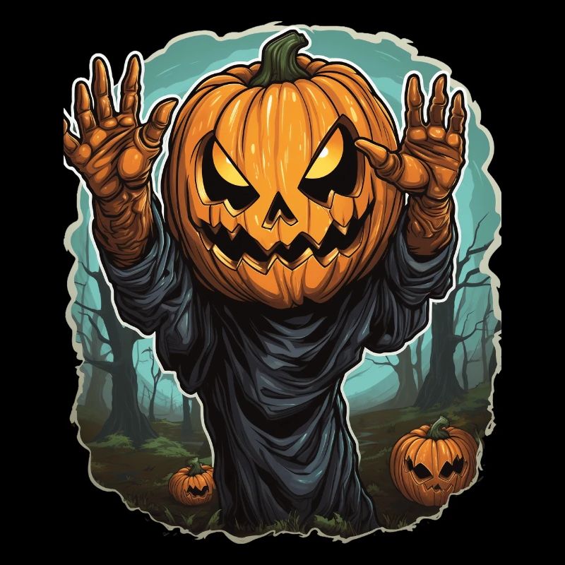 Halloween Emerging Hands Spooky Pumpkin