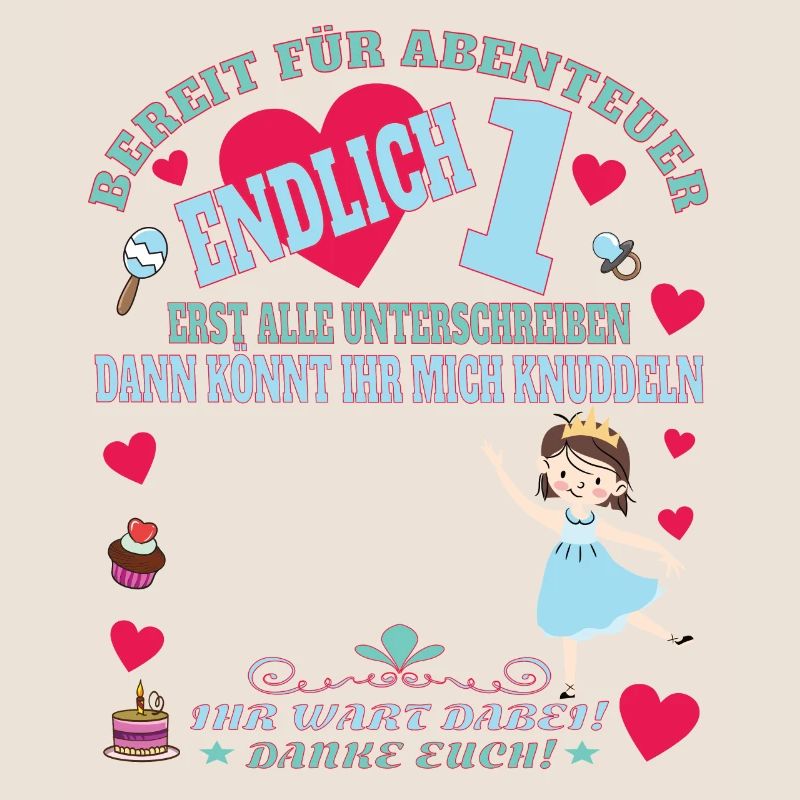 1. Geburtstag Mädchen & Junge Gästebuch