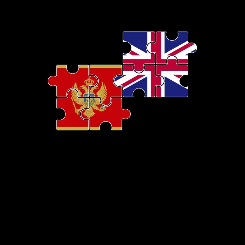 Monténégro Drapeau du Royaume-Uni Monténégrin britannique