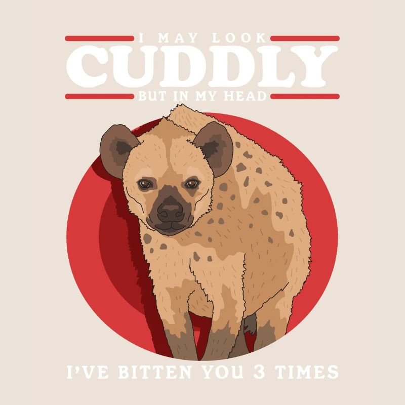 Hyène Hyène Cadeau de Hyène tachetée