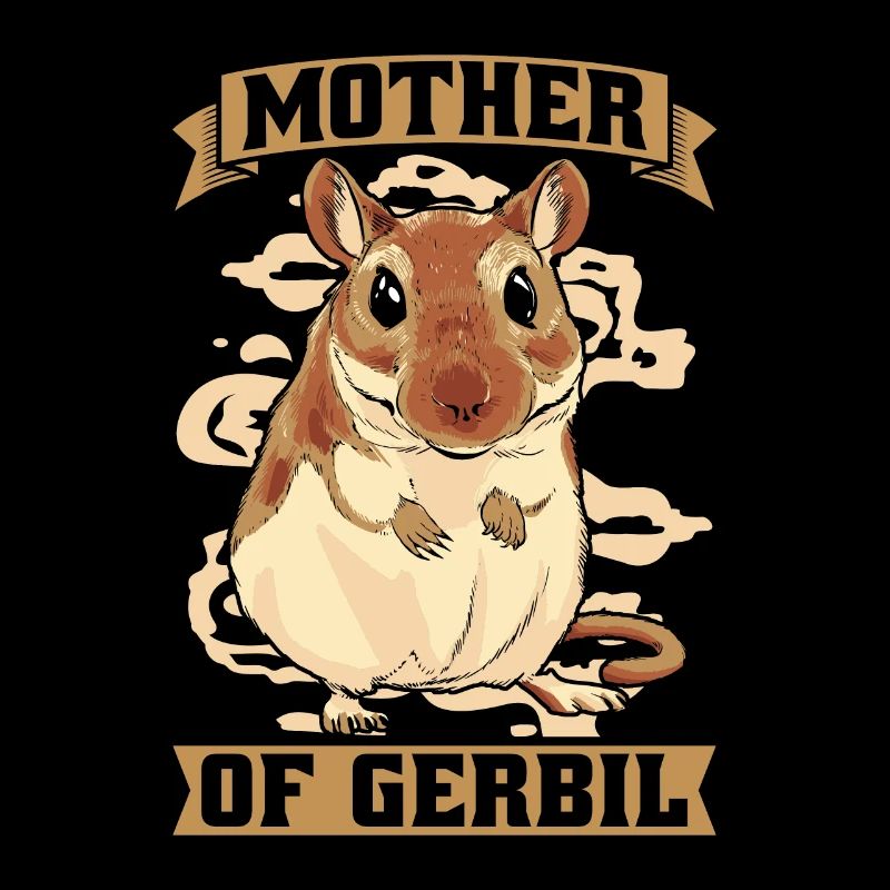 Gerbille Mère De Gerbille Racing Rat Rongeurs Animaux