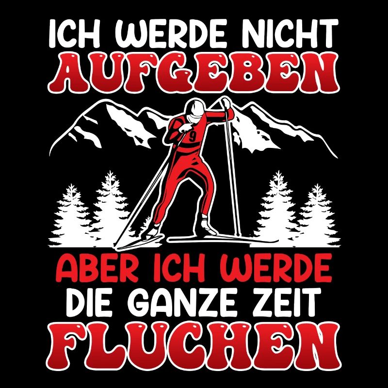 Langläufer Werde nicht Aufgeben aber Fluchen