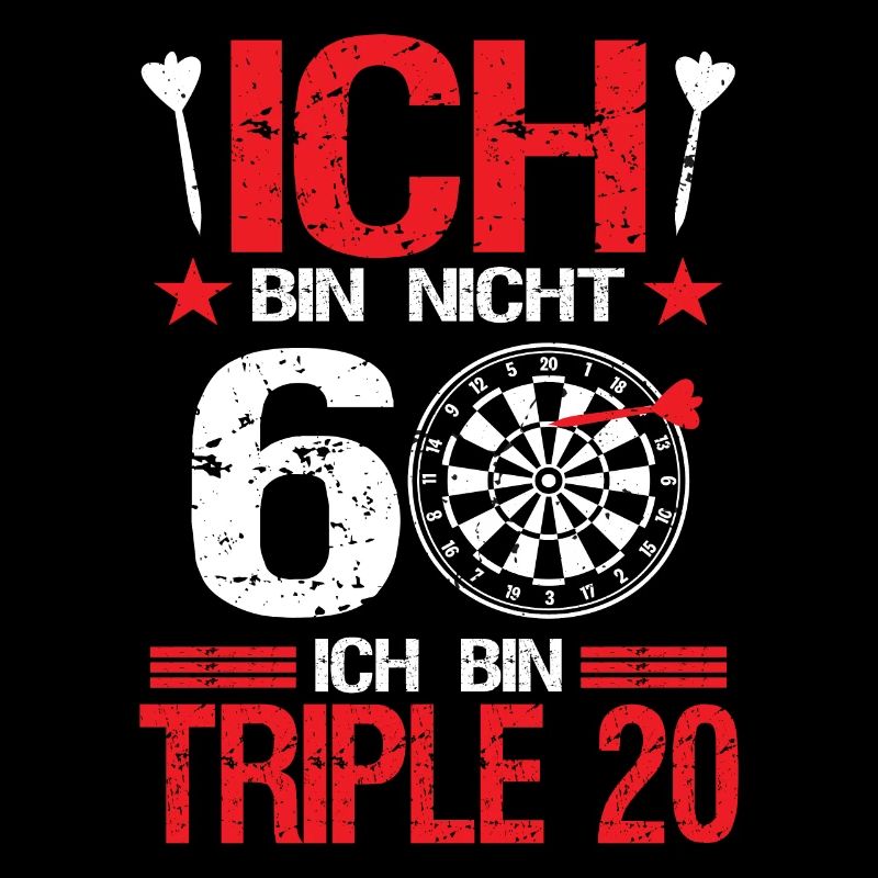 Dart Dartspieler Darter 60.Geburtstag Geschenk
