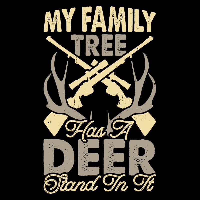 Hunters chasing antlers deer