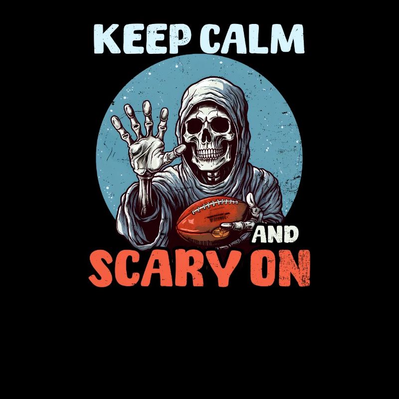 Fußball Halloween Keep Calm And Scary On