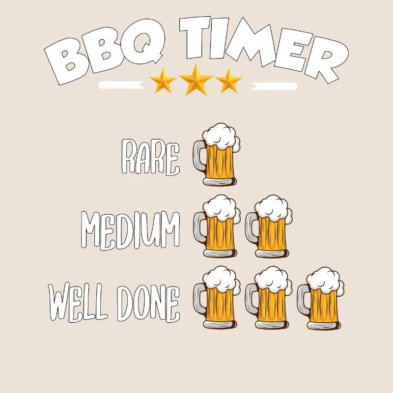 BBQ Timer - Rare, Medium, Well Done, Beer