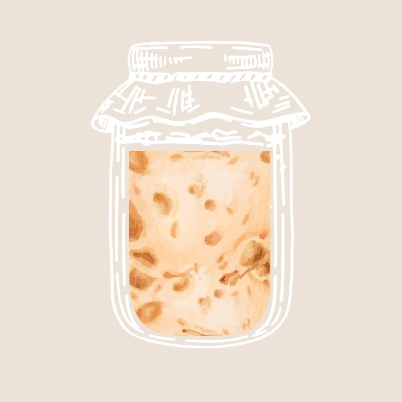 Sauerteig Im Glas