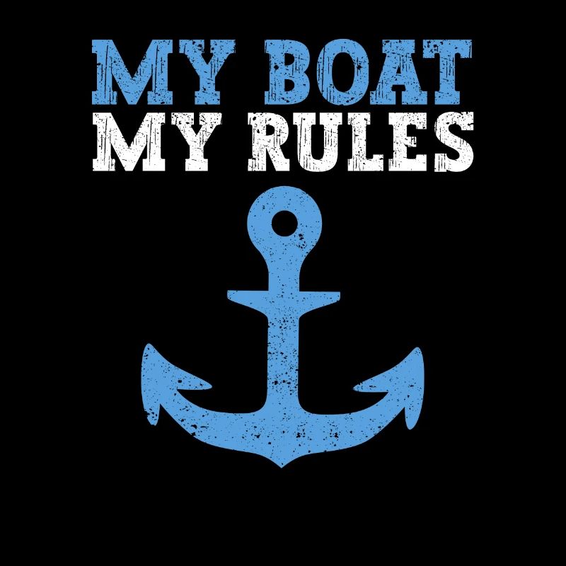 Mon bateau mes règles drôle de capitaine de bateau