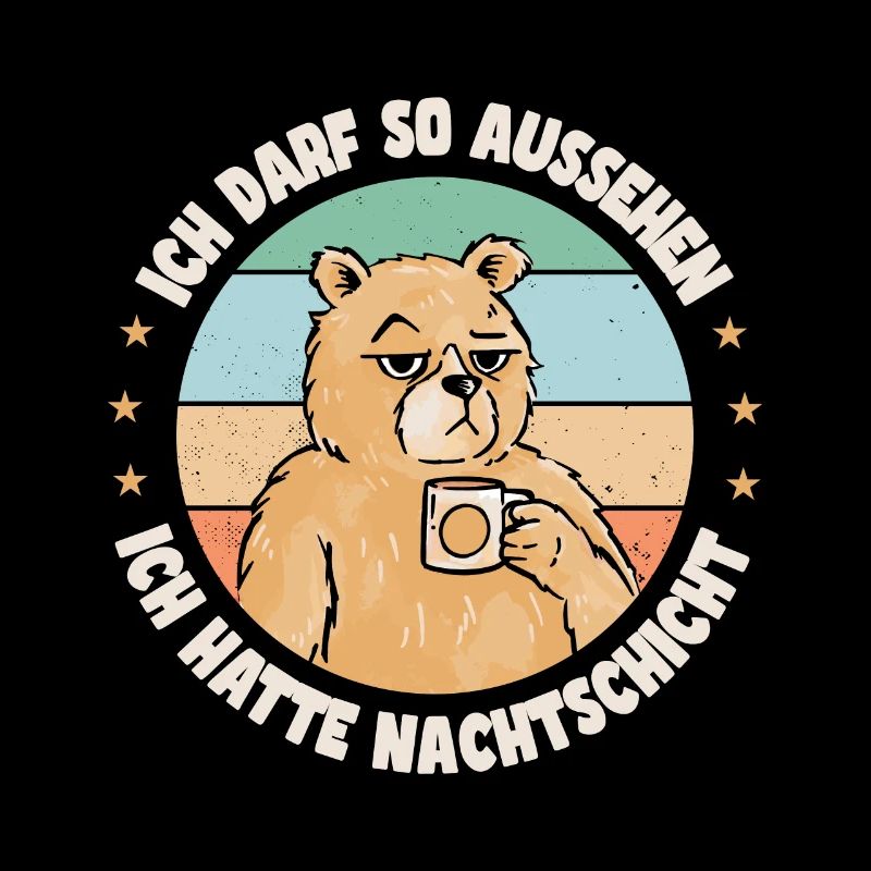 Bär Nachtschicht Schichtarbeiter Schichtdienst