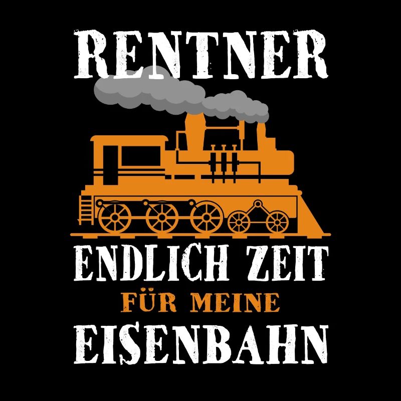 Rentner Eisenbahn Dampflok Lokführer