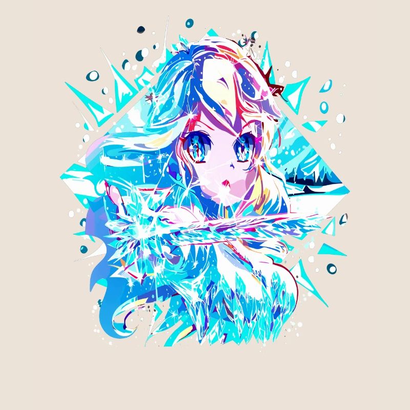 Anime Reine des neiges Princesse des glaces