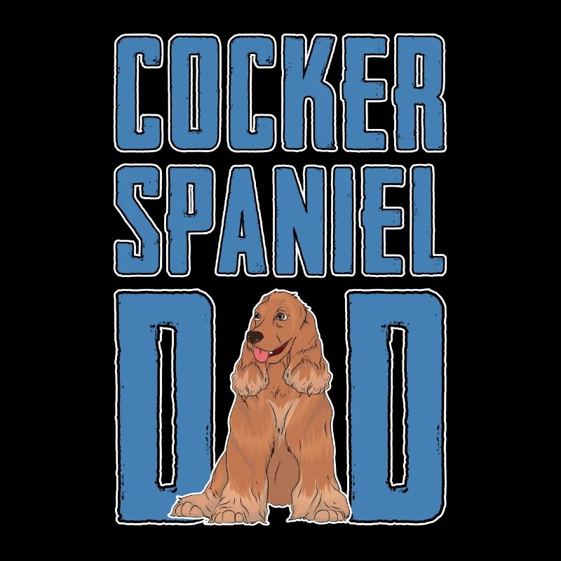 Hunde Papa Vatertag Geschenk Cocker Spaniel
