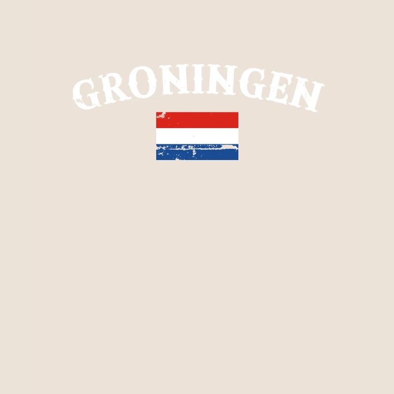 Groningue Pays-Bas Drapeau vintage