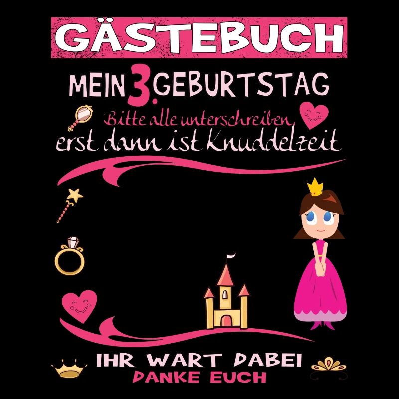 3. Geburtstag Mädchen & Junge Gästebuch